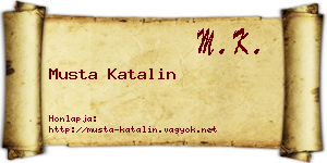 Musta Katalin névjegykártya